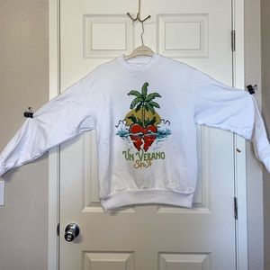 Bad Bunny Un Verano Sin Ti Concert White Unisex Sweater Size: S